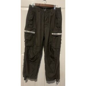 VINTAGE‎ GAP Reflective Mens  Windbreaker Black Track XS Pants VTG
